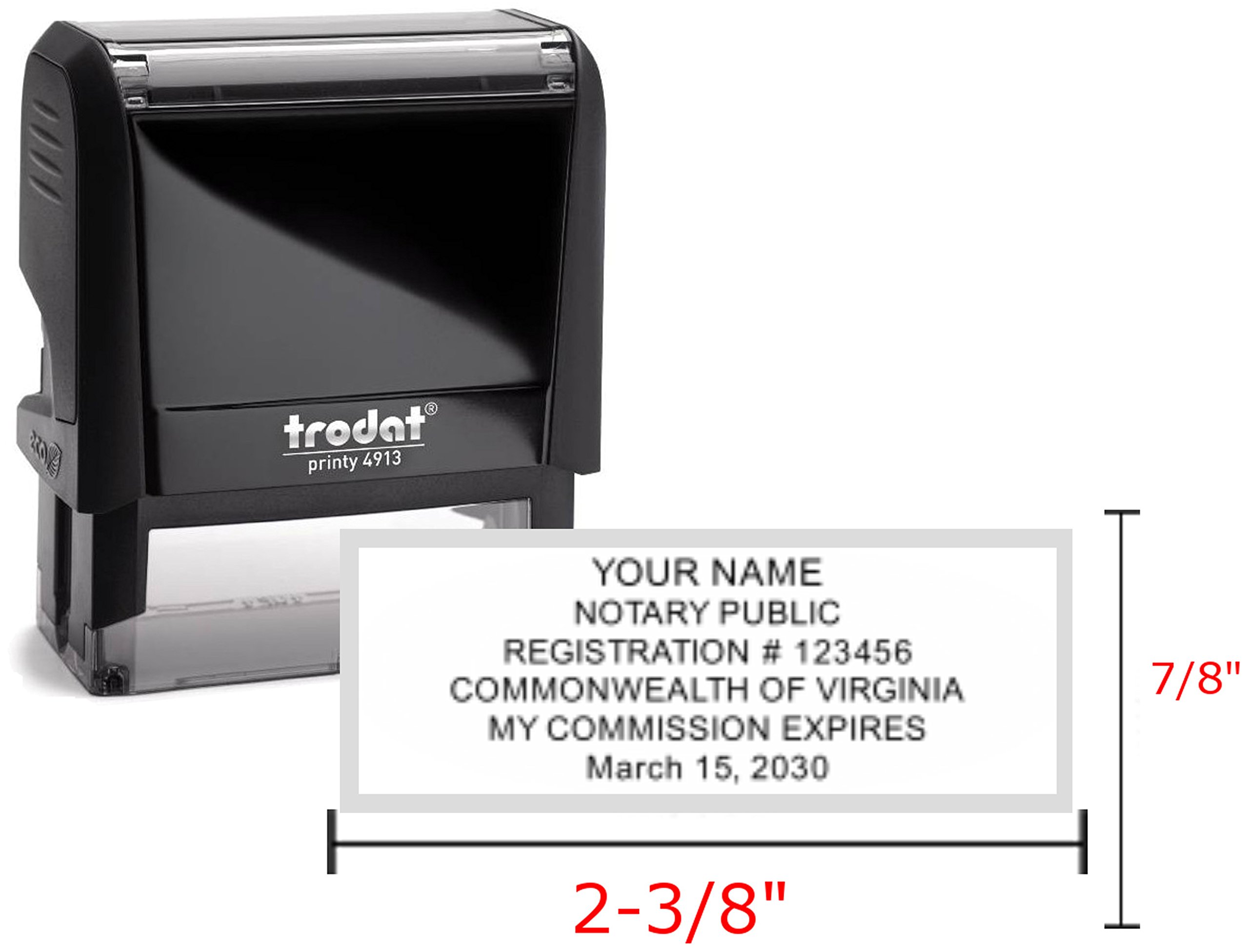 Virginia Notary Stamp & Seal Embosser Combo - Self Inking Notary Public Supplies for Legal Documents - Perfect for Notaries, Lawyers & Real Estate Professionals