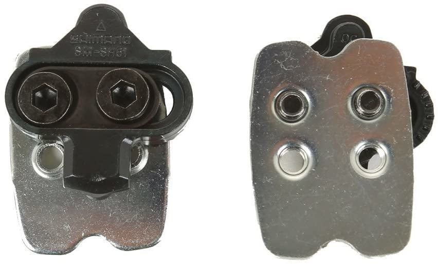 Shimano SM SH51 SPD Single Release Cleat Set with Cleat Nuts - Compatible with Road & Mountain Bike Shoes for Secure Cycling Performance