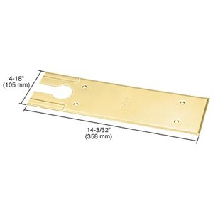 CRL DORMA BTS80 Series Polished Brass Finish Cover Plates - Premium Door Hardware for Home & Office Decoration | Ideal for Interior Doors, Cabinets, and Furniture Accents