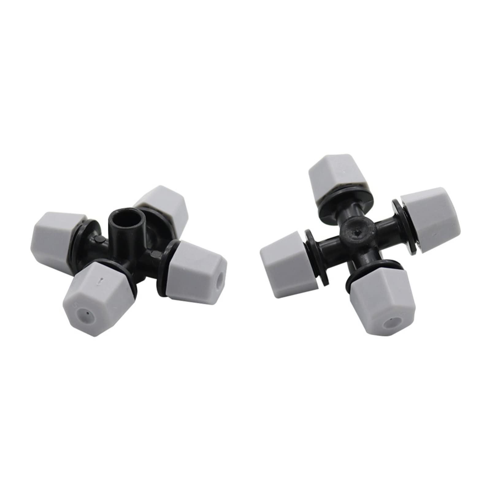 XDABCGMMPT 6mm Cross Mist Nozzles - 50 Pcs Greenhouse Cooling & Humidifying Sprinklers for Garden Irrigation, Agriculture Tools | Durable Atomizing Nozzles with Exquisite Craftsmanship | Perfect for Hydroponics, Vertical Farming & Plant Misting Systems