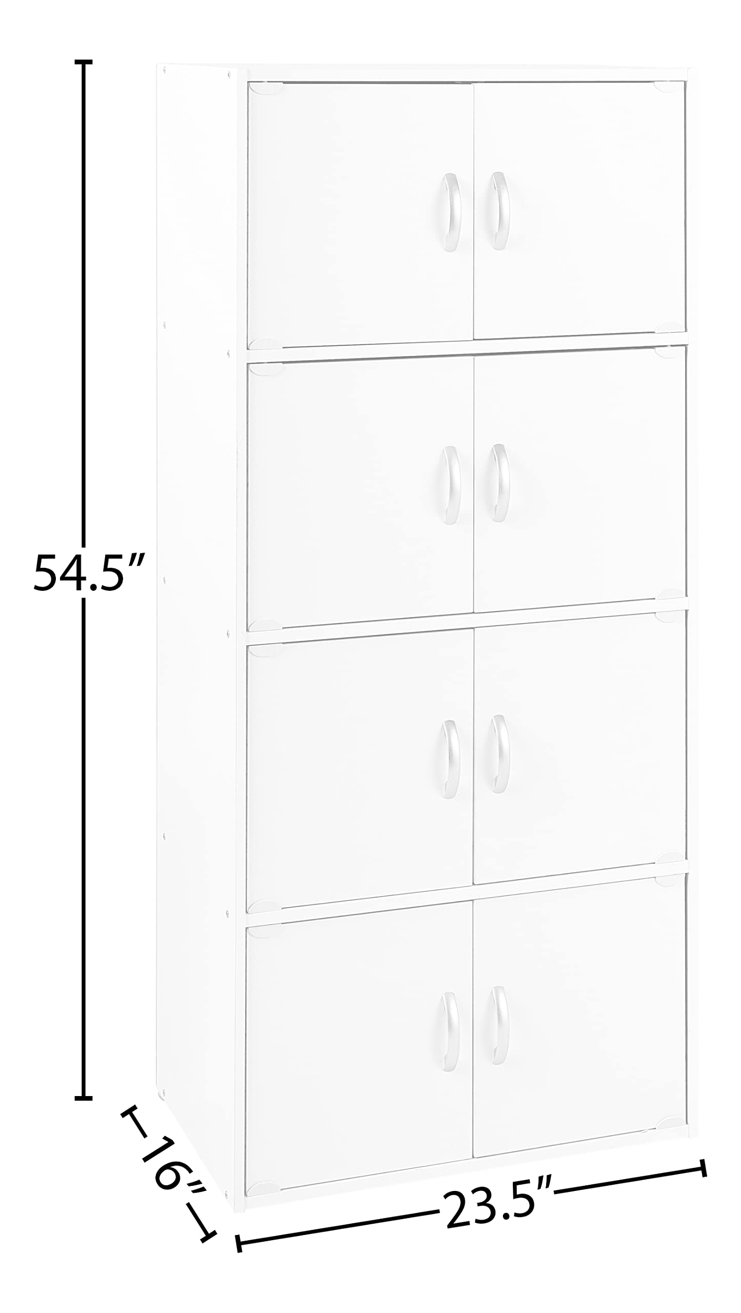 Hodedah 5-Shelf Bookcase - Sturdy Wooden Bookshelf for Home & Office - Perfect for Living Room, Bedroom, or Study Organization