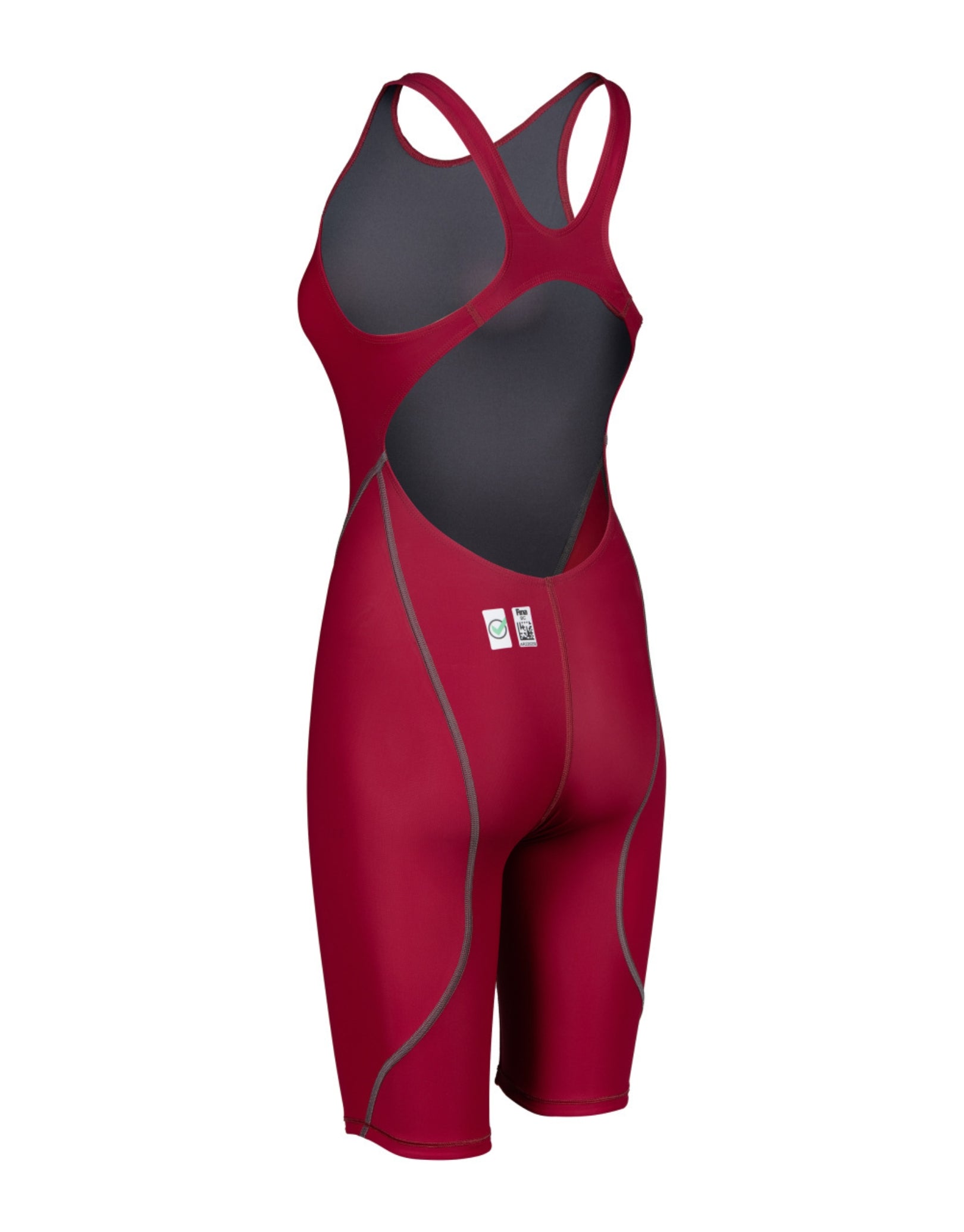 Powerskin ST NEXT Open Back Swimsuit - Deep Red - High-Performance Swimwear for Women, Perfect for Beach, Pool, and Water Sports