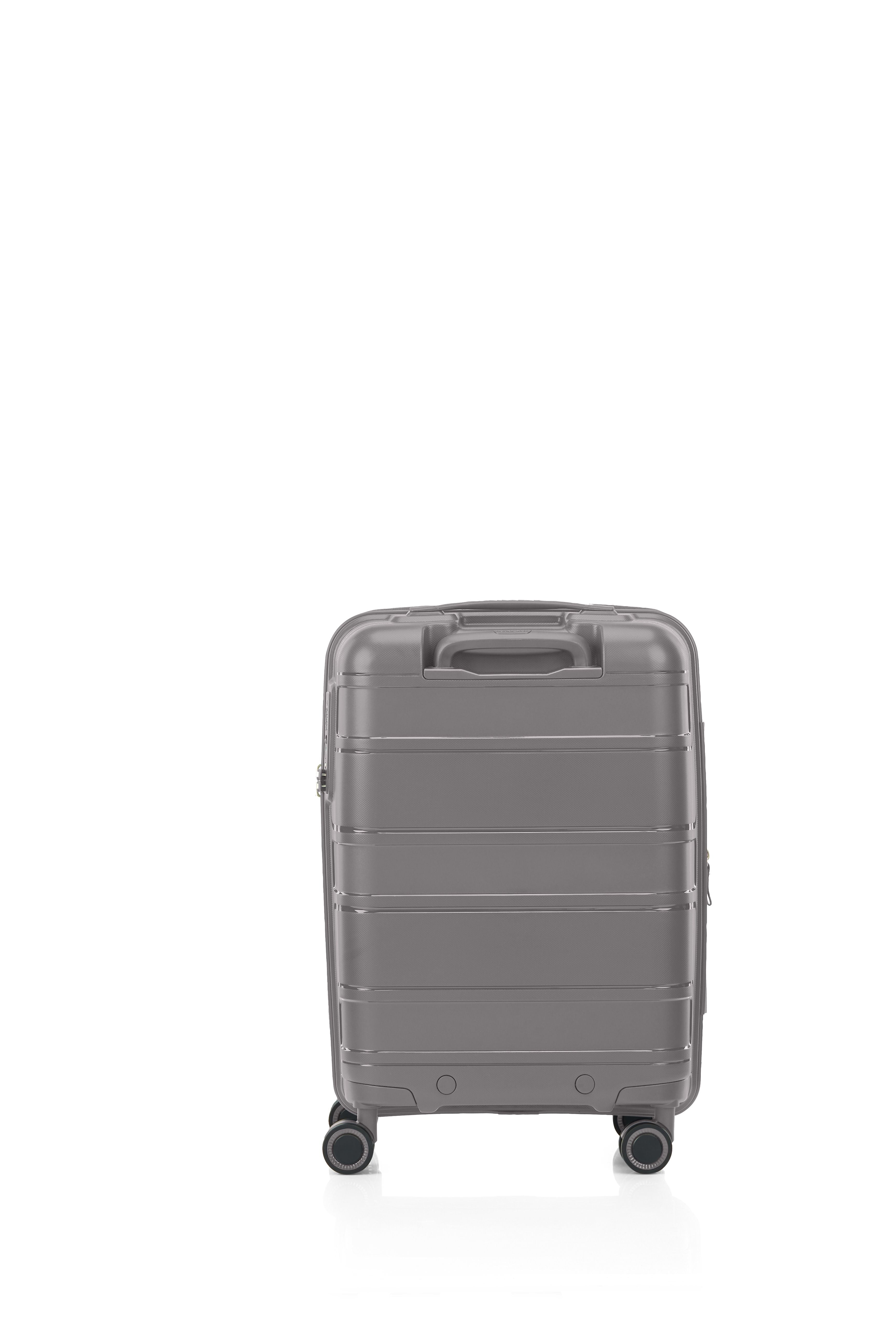 American Tourister Light Max 55cm Small Cabin Luggage - Mercury Grey Carry-On Suitcase for Business Travel & Weekend Getaways
