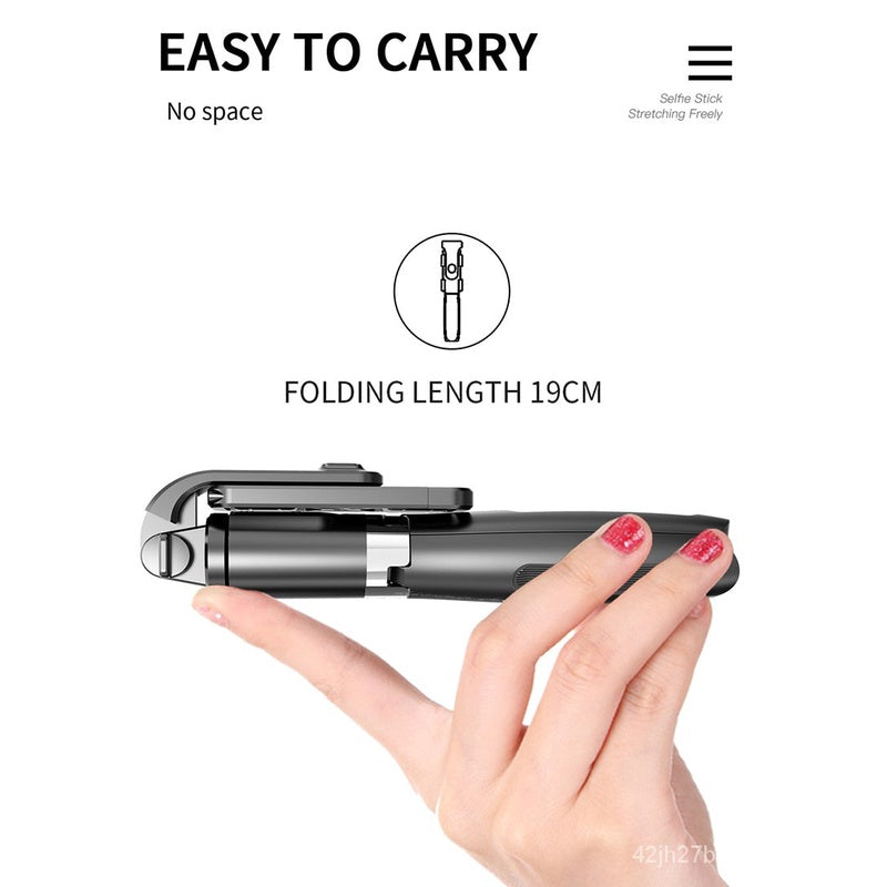 3-in-1 Bluetooth Selfie Stick Tripod with 360° Rotation - Extendable Phone Stand for iPhone Android - Perfect for Vlogging, Travel & Group Photos