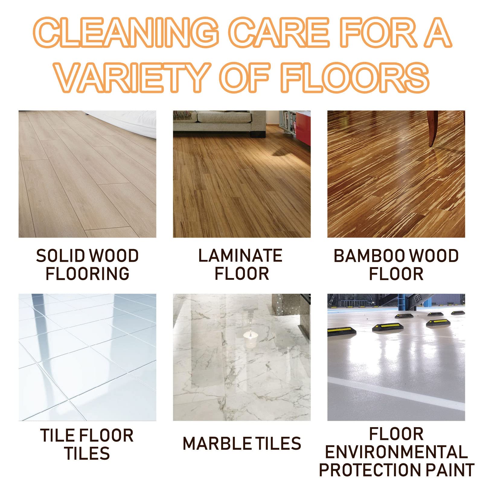 Powerful Floor Cleaner for Wood & Tile - Multipurpose Concentrate (3-Pack) - Home & Office Use