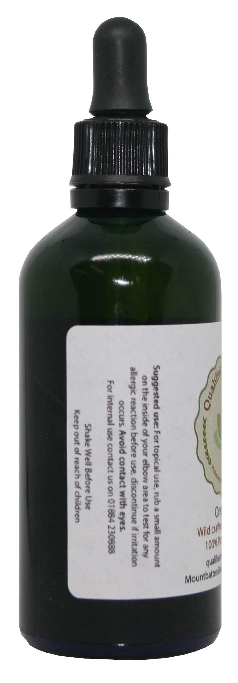 Organic Oregano Oil with 80% Carvacrol - 110ml Natural Herbal Supplement with Glass Dropper - Supports Immune System & Respiratory Health - Perfect for Aromatherapy, Cooking & Wellness Routines