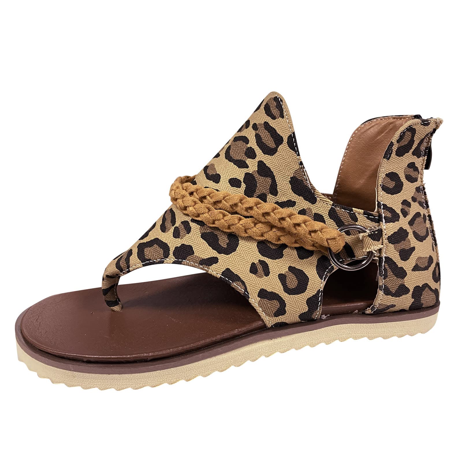 Women's Comfortable Flat Gladiator Sandals - Vintage Flip Flops for Summer | Casual Beach, Walking & Outdoor Wear