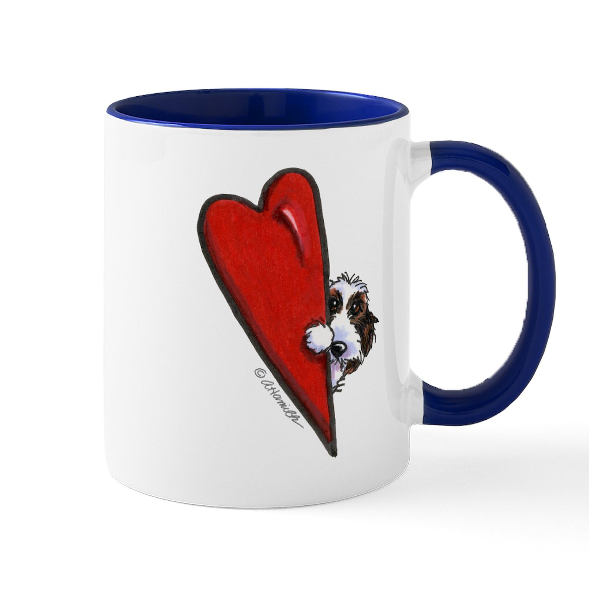 PBGV Lover Mug - 11 oz (325 ml) Ceramic Coffee Cup for Dog Lovers - Perfect for Hot Tea, Coffee & Hot Chocolate at Home or Office