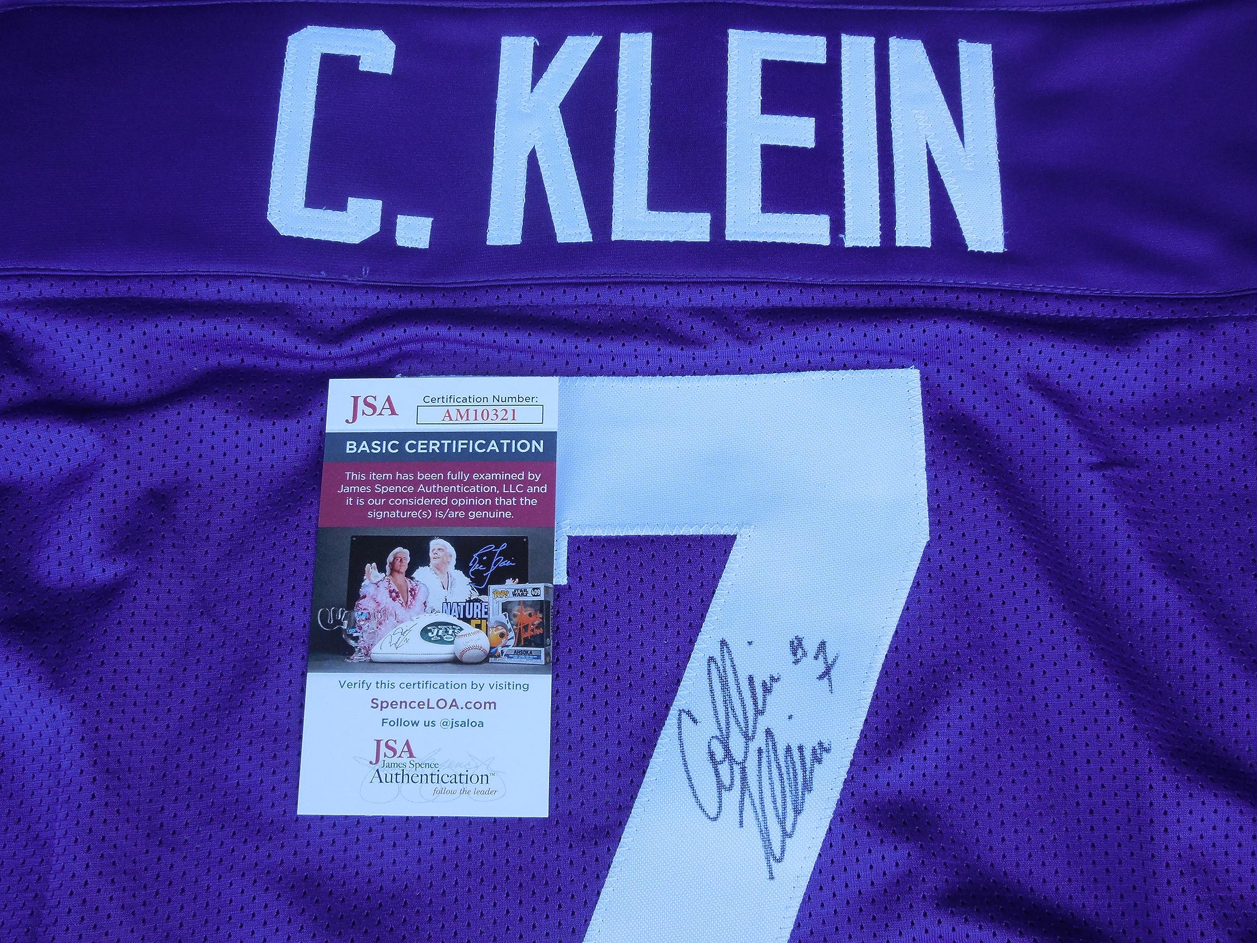 Collin Klein Autographed Kansas State KSU Wildcats Football Jersey with JSA COA - Perfect for Sports Memorabilia Collectors and Wildcats Fans