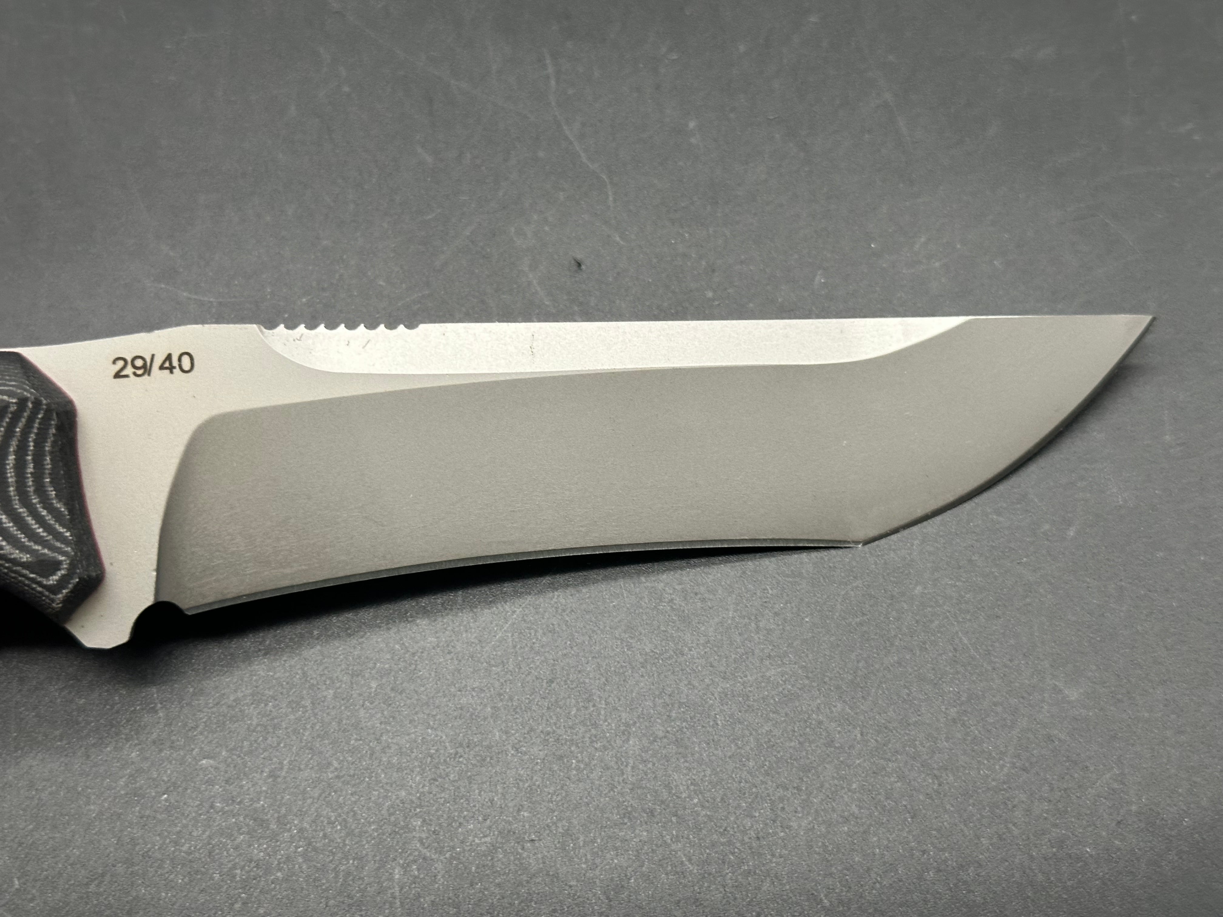 BASTARD KNIVES REAPER Fixed Blade Knife - Sleipner Steel Blade with Black Micarta Handle & Kydex Sheath | Tactical Survival, Outdoor Camping, Hunting Gear