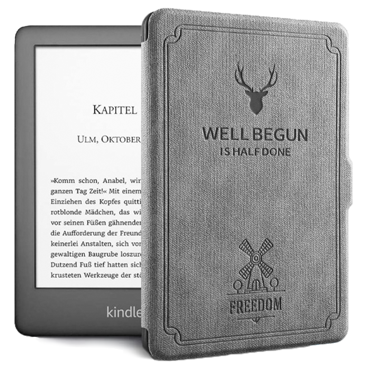 All New Kindle (2020) Smart Case & Plain Cover - Protective E-Reader Case for Reading, Travel & Daily Use