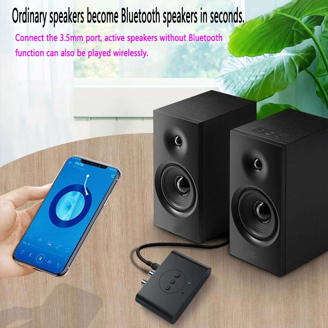 Bluetooth 5.2 Audio Adapter - Wireless Music Streaming Receiver with USB Port for Smartphones, Tablets, Car Speakers & Headphones | Home Theater, Office & Car Audio System Upgrade