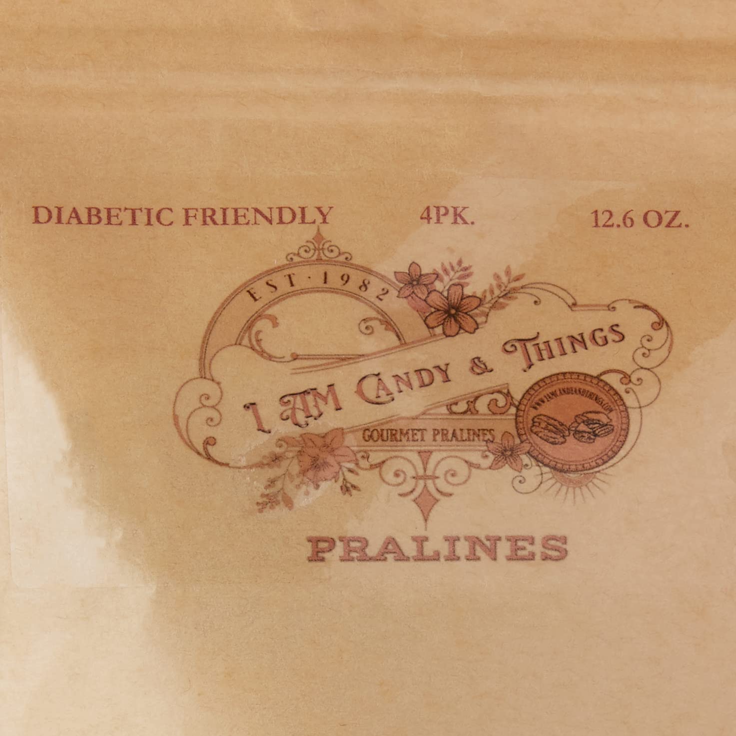 Sugar-Free Gourmet Pralines - Diabetic Friendly Candy (4-Piece Box) | Perfect for Gifts, Parties & Low-Carb Desserts