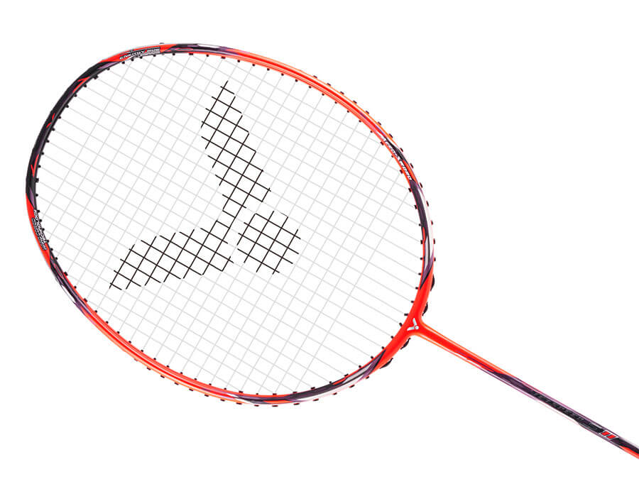 Victor Jetspeed S 11D Unstrung Badminton Racket - High Performance Carbon Fiber Badminton Racket for Professional Players [Red] - Perfect for Tournaments & Training Sessions