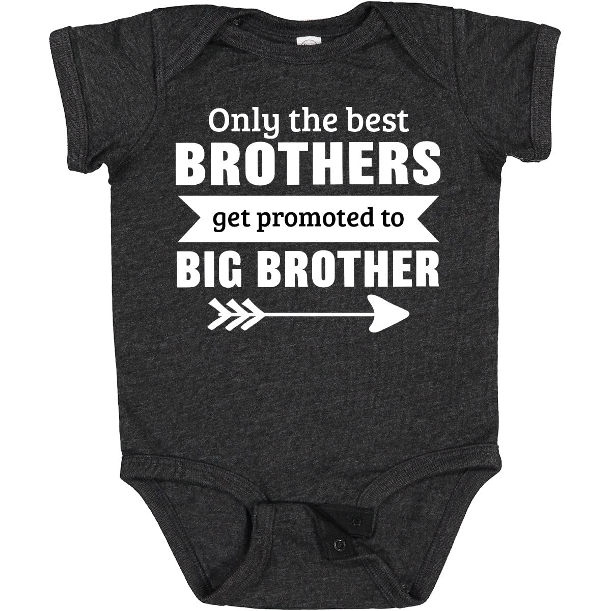 Inktastic Only The Best Brothers Get Promoted to Big Brother Baby Bodysuit - Cute Sibling Gift for Newborns & Toddlers - Perfect for Baby Showers, Birthdays & Family Photos