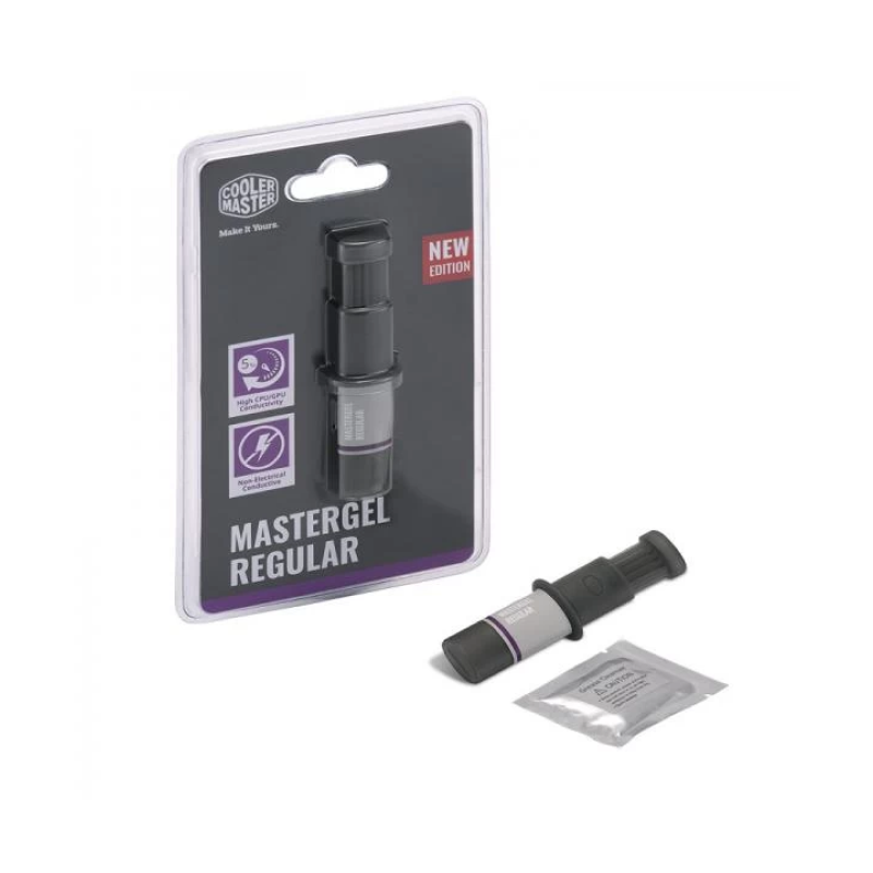 Cooler Master MGX ZOSG N15M R2 CM Mastergel Regular Thermal Grease Paste - Flat Nozzle for CPU/GPU Cooling, PC Build & Laptop Maintenance