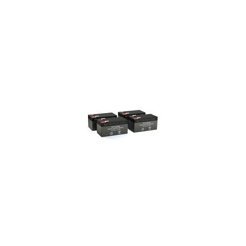 ES1.2-12 Replacement 12V 1.2Ah SLA Rechargeable Batteries (4-Pack) - Compatible with Security Systems, Emergency Lights & Backup Power Supplies