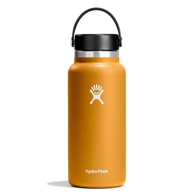 32 oz Wide Mouth Water Bottle with Straw & Leak-Proof Lid - BPA Free Stainless Steel Insulated Water Bottle for Gym, Hiking, Travel & Outdoor Activities