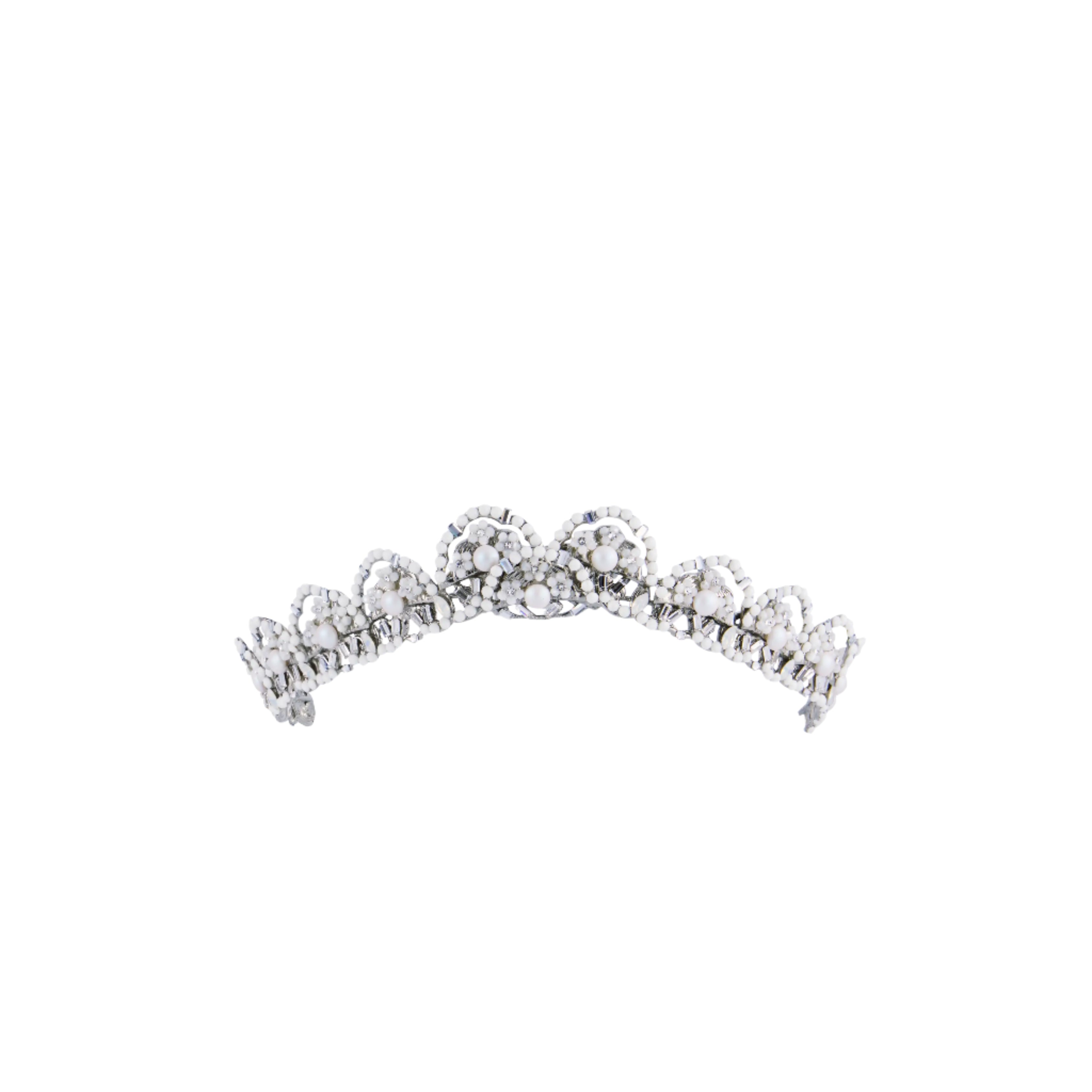Lily of the Valley Floral Crown - Elegant Bridal Headpiece for Weddings, Boho Festival Accessory & Spring Photoshoots