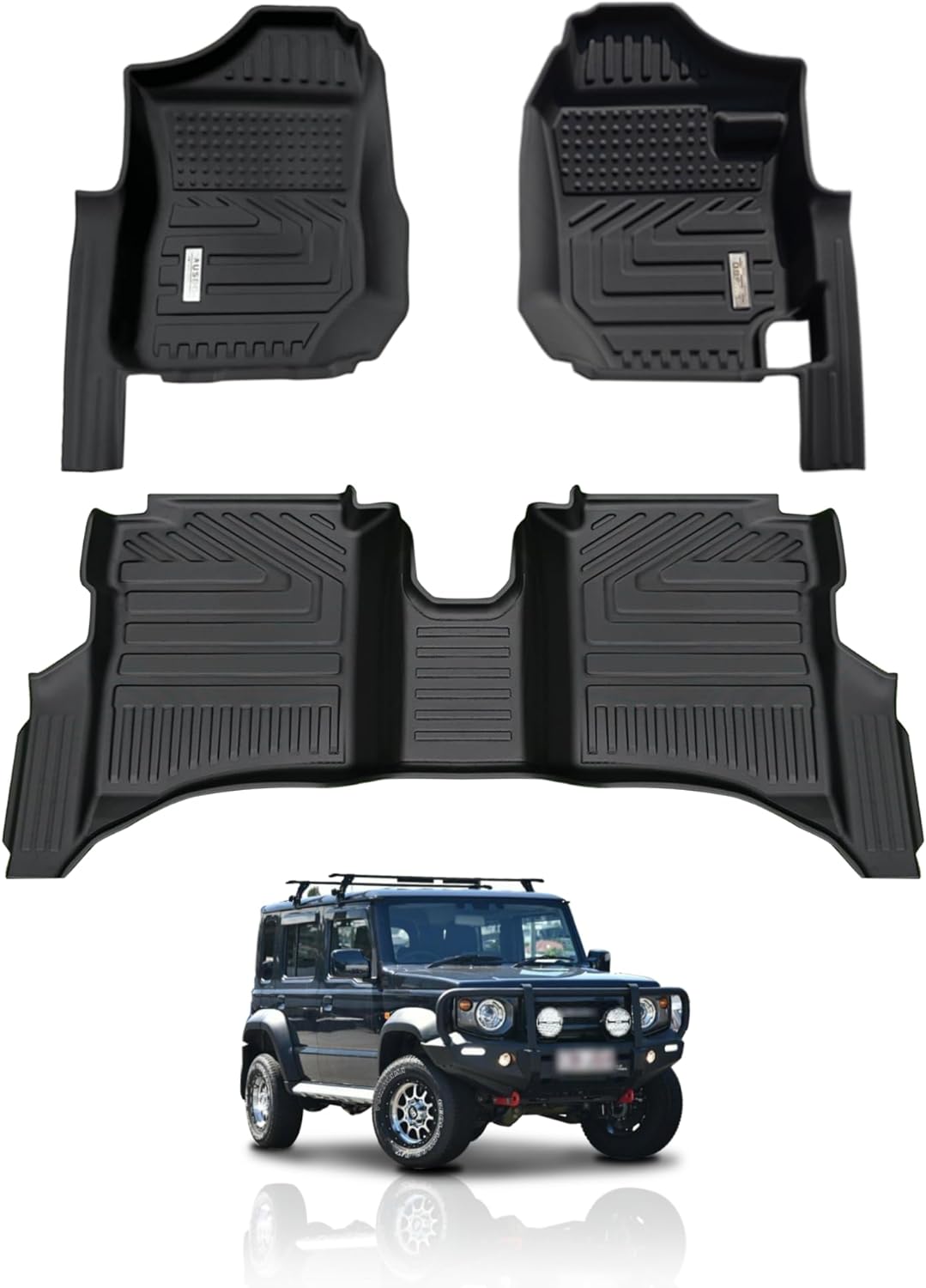 5D Custom Fit Car Floor Mats for Suzuki Jimny XL 5 Door (2023-2024) - All-Weather Protection, Non-Slip Design - Perfect for Off-Roading, Daily Commute & Family Trips