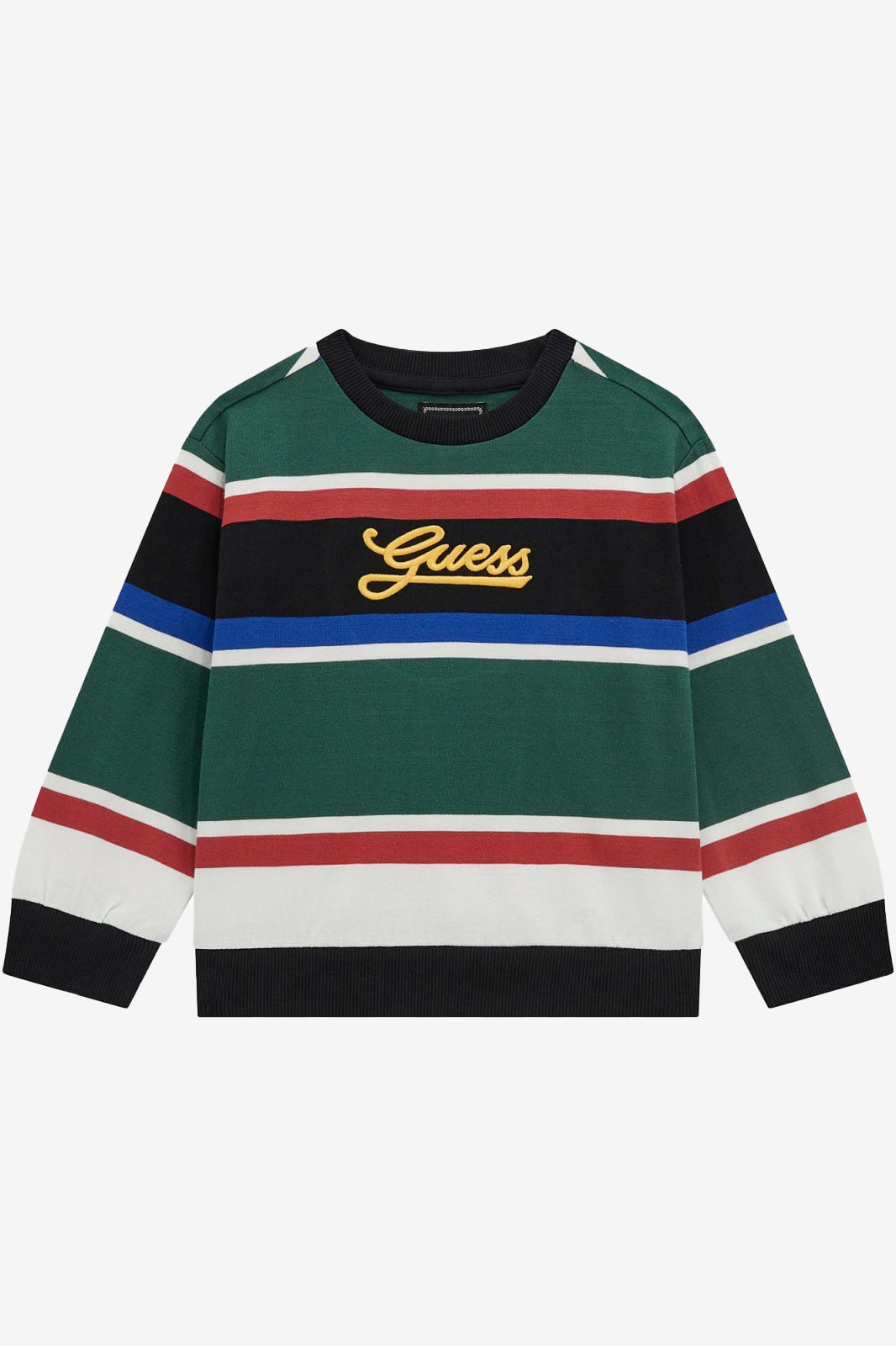 Theo Blue and Green Striped Sweatshirt for Men | Comfortable Casual Pullover | Perfect for Fall, Winter & Layering | Cozy Streetwear & Lounge Wear
