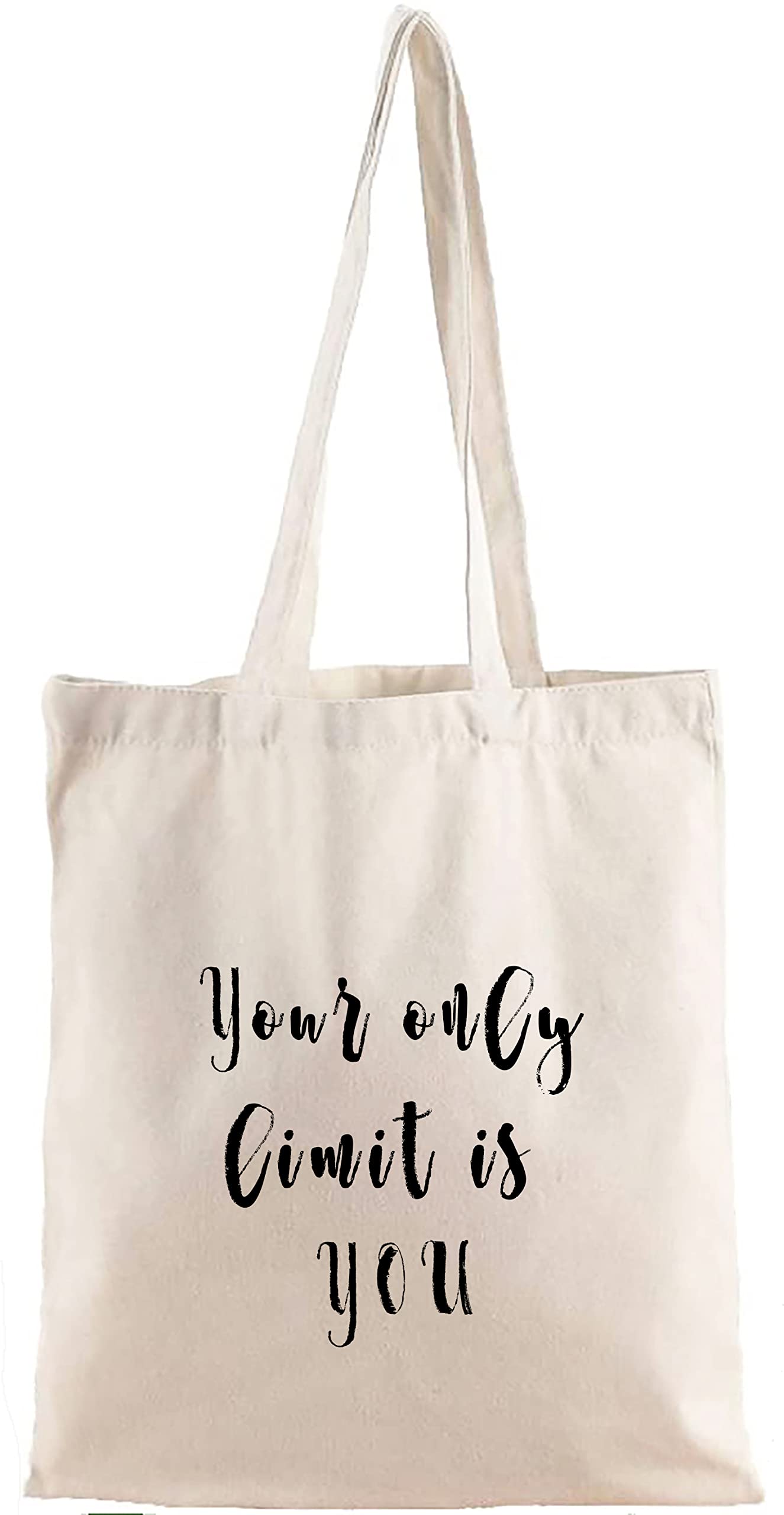 SHARK.HK Eco-Friendly Canvas Tote Bag - Bulk Reusable Grocery Shopping Bags with Inspirational Quotes | Perfect for Groceries, Beach Trips & Farmers Markets