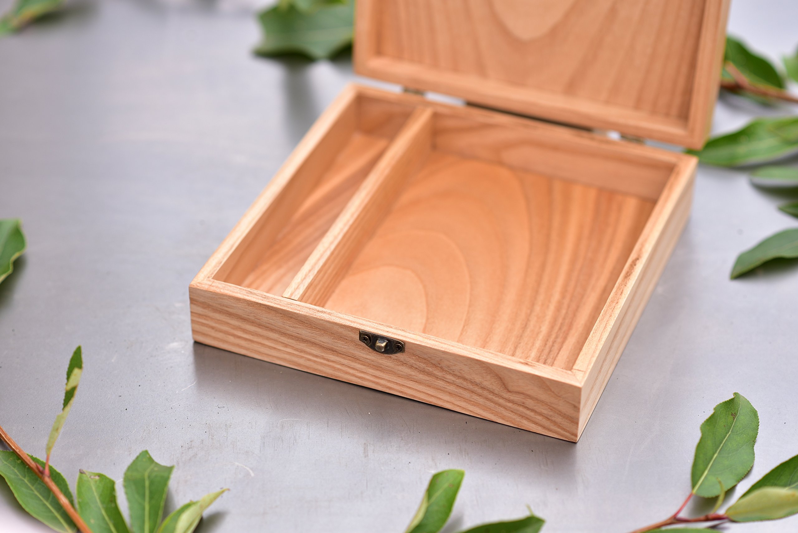 Personalized Wooden USB Flash Drive Box - Custom Photo Storage Gift for Weddings, Photography Proofs & Keepsakes (Lightweight, No Decor, USB Not Included) - Perfect for Wedding Favors, Photo Keepsakes & Professional Photography Proofs