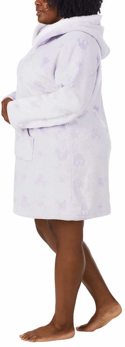 Disney Women's Minnie Mouse Fleece Lounge Hoodie - Cozy Pullover Sweatshirt for Home, Casual Wear & Disney Fans | Soft Winter Comfort Outfit