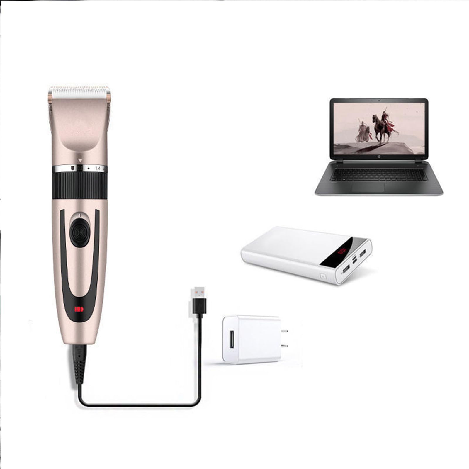 Professional Cordless Rechargeable Hair Clippers for Men & Women - Electric Hair Trimmer with Master Engraving Technology - Salon-Grade Hair Cutting & Styling Tool for Home Barbering & Grooming (Perfect for DIY Haircuts, Beard Trimming & Pet Grooming)