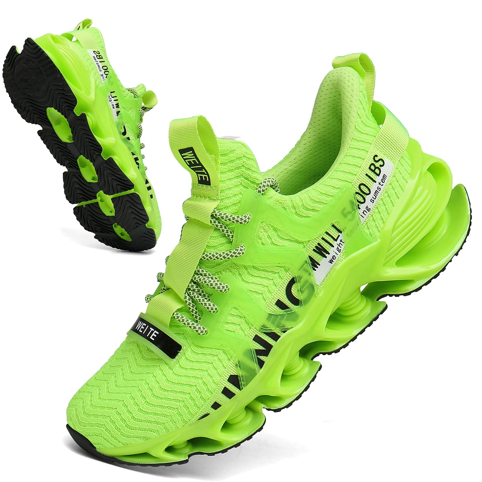 Men's Running Shoes - Lightweight Breathable Sneakers for Walking, Tennis & Casual Wear | Non-Slip Comfortable Design in Black/White/Beige | Sizes 9-11 | Perfect for Gym, Workout & Everyday Use