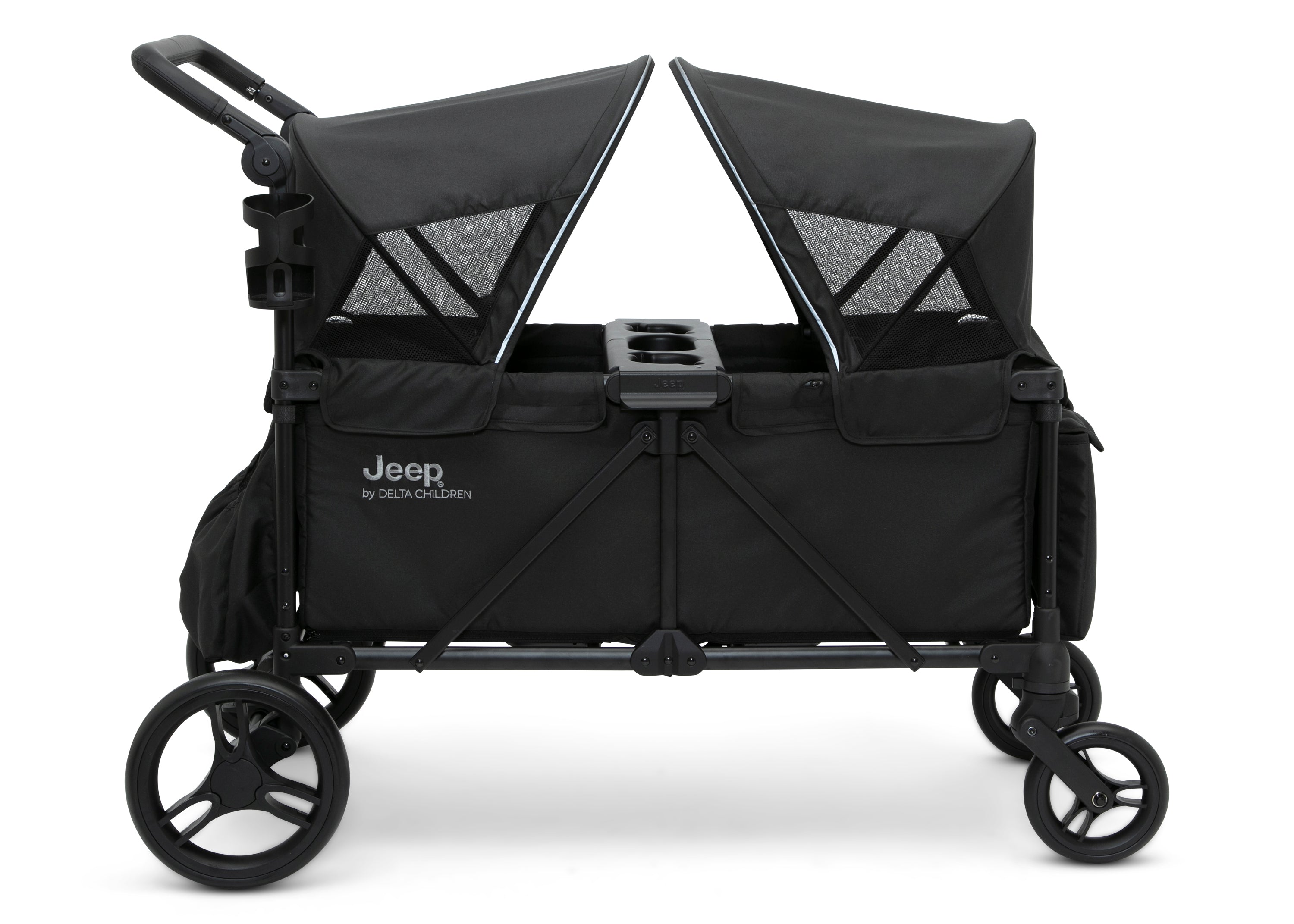 Jeep Evolve Stroller Wagon - All-Terrain 4-Wheel Push Wagon for Kids | Perfect for Beach, Park & Family Outings