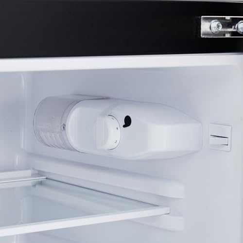 GARVEE 3.2 Cu Ft Compact Refrigerator with Double Door - 5 Temperature Settings for Dorm Room, Office, Bedroom & Small Spaces - Energy Efficient Mini Fridge for Beverages, Snacks & Skincare