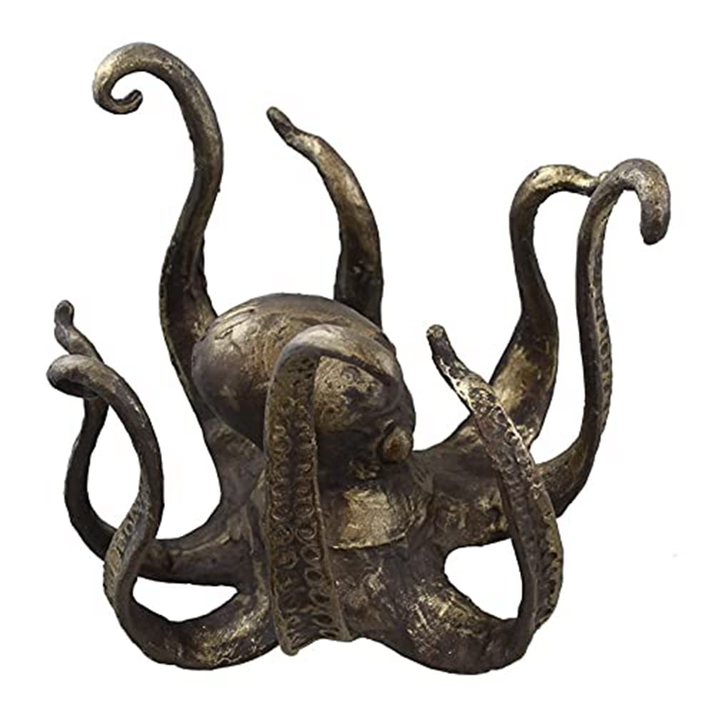 Vintage-Style Resin Octopus Coffee Mug Holder - Unique Tea Cup Pendant & Table Topper Statue for Home, Office Decor | Perfect Gift for Coffee Lovers & Sea-Themed Collections