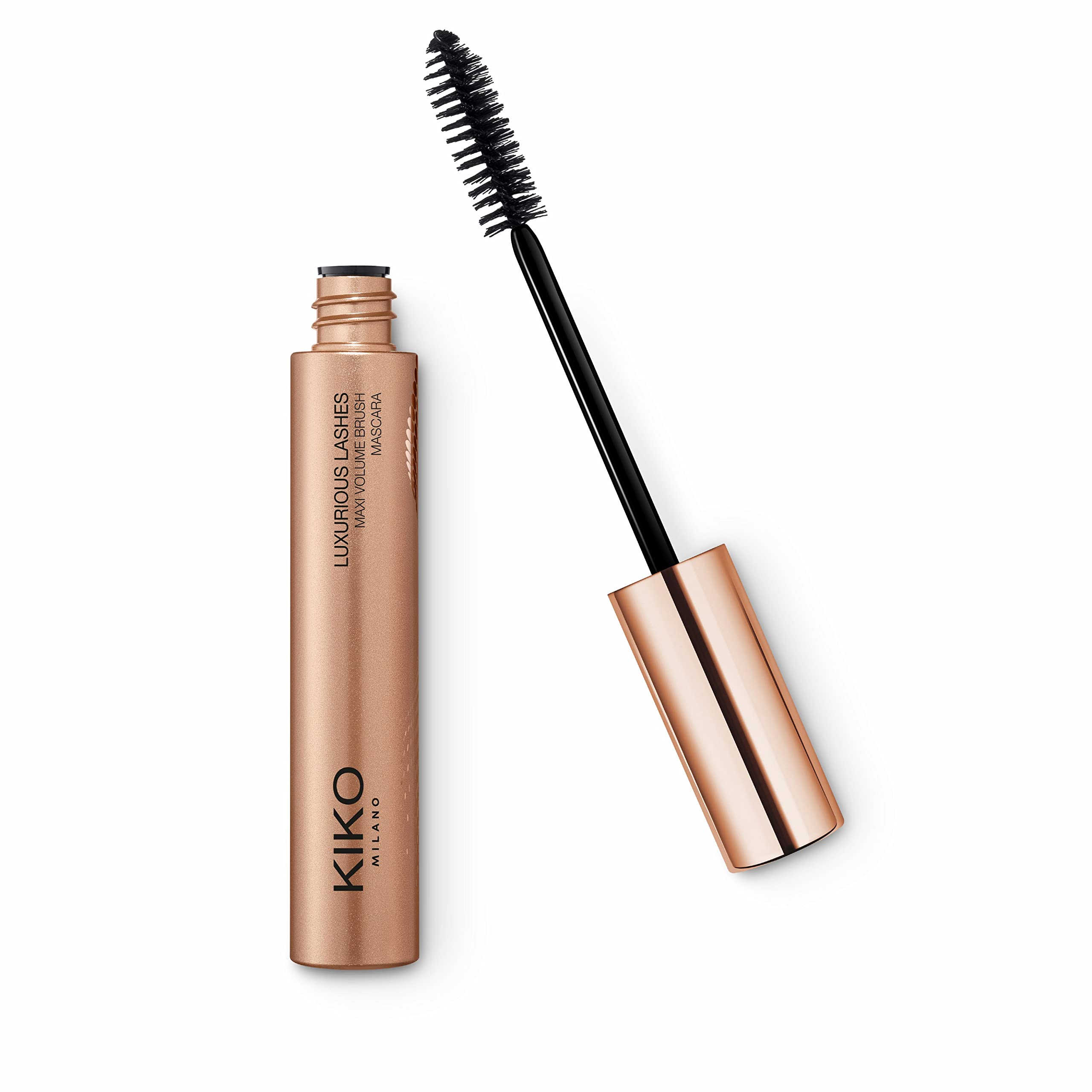 KIKO Milano Luxurious Lashes Maxi Volume Brush Mascara - Volumizing & Lengthening Waterproof Mascara for Dramatic Lashes | Perfect for Everyday Wear, Date Night & Special Occasions