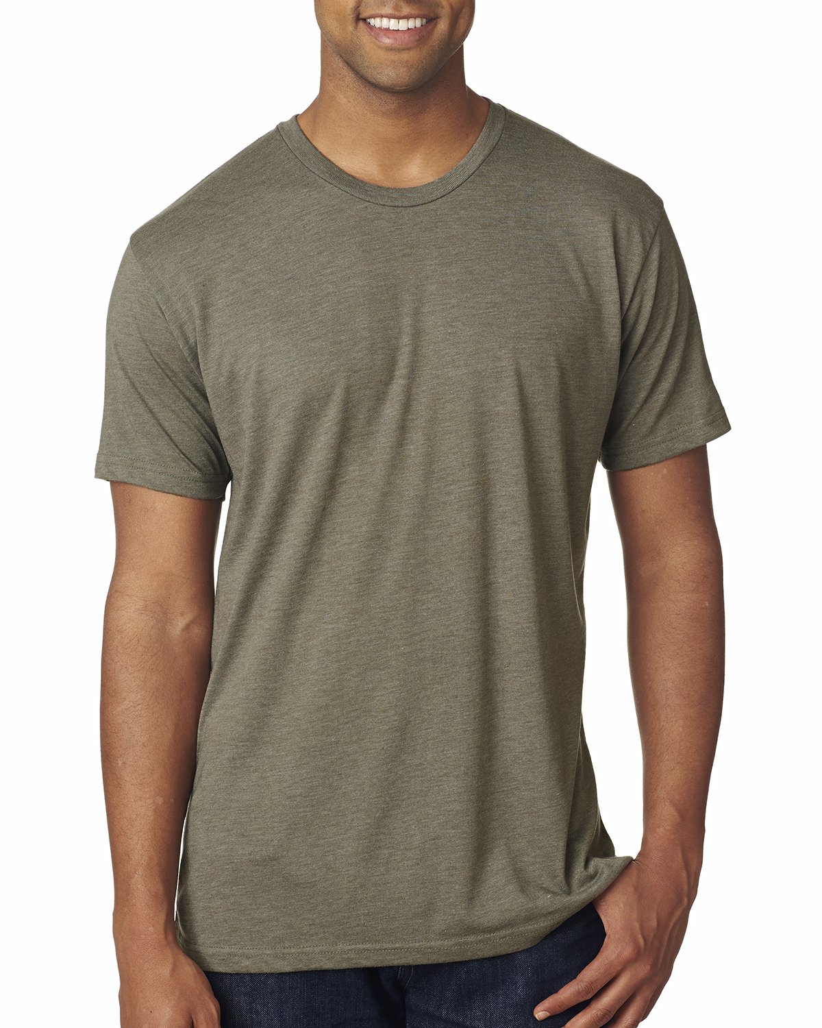 Premium Men's Tri-Blend Satin Label T-Shirt - Soft Cotton Polyester Rayon Tee for Casual Wear, Gym & Everyday Comfort