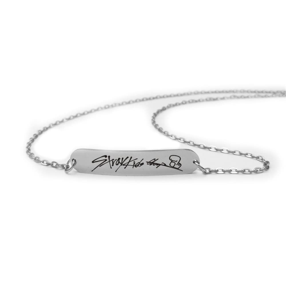 Stray Kids MIROH Album Inspired Stainless Steel Bracelet & Necklace Set - Kpop Jewelry Gift for Fans | Perfect for Concerts, Birthdays, and KPOP Collections