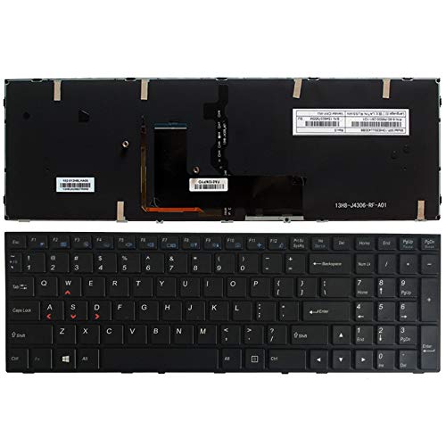 New Gaming Keyboard for Clevo Sager P650 P650SE P655SE NP8652 NP8650 NP8670 NP8671 MP-13H83USJ430B - US Layout Backlit Replacement Laptop Keyboard | Perfect for Gaming, Work & Typing