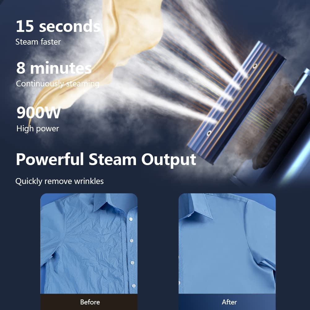 Portable Travel Steamer for Clothes - G3 Handheld Garment Steamer, 0.75lbs Lightweight, 15-Second Fast Heat-Up, Mini Steam Iron for Wrinkles - Perfect for Travel, Home, Office & Hotel Use