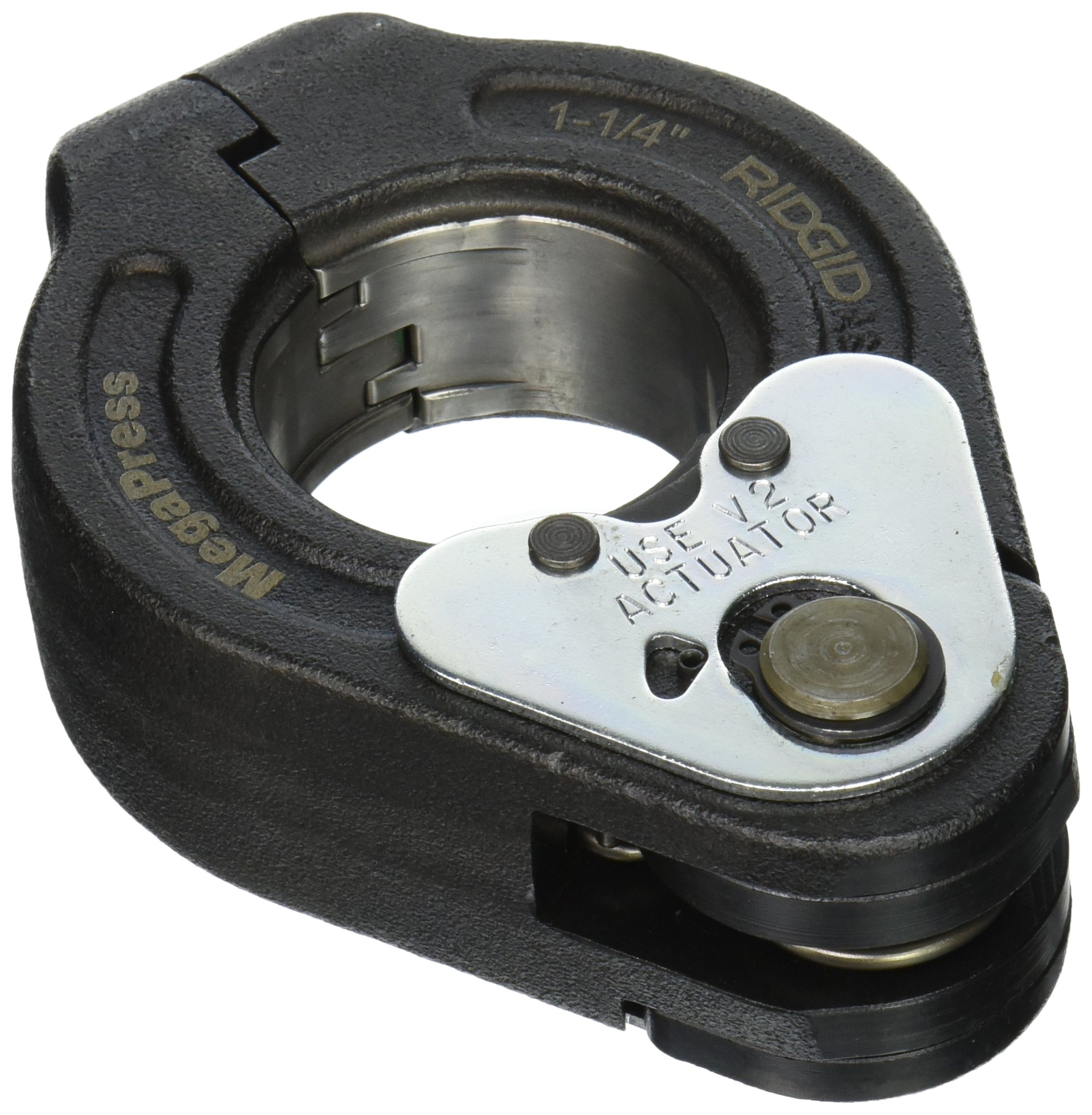 RIDGID 37973 MegaPress Ring for Standard RIDGID Press Tools, 1-1/4 Inch - Heavy Duty Pipe Fitting for Plumbing, HVAC, and Industrial Applications