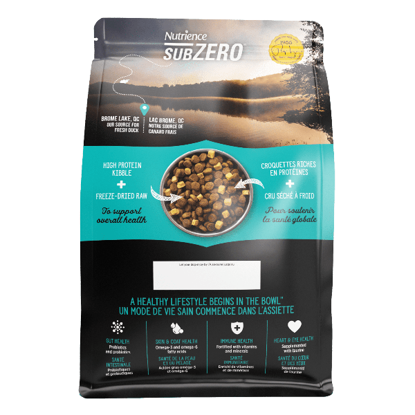 Nutrience SubZero Duck & Pear Limited Ingredient Dry Dog Food - Grain-Free, High Protein for Sensitive Stomachs - Perfect for Adult Dogs with Allergies or Digestive Issues