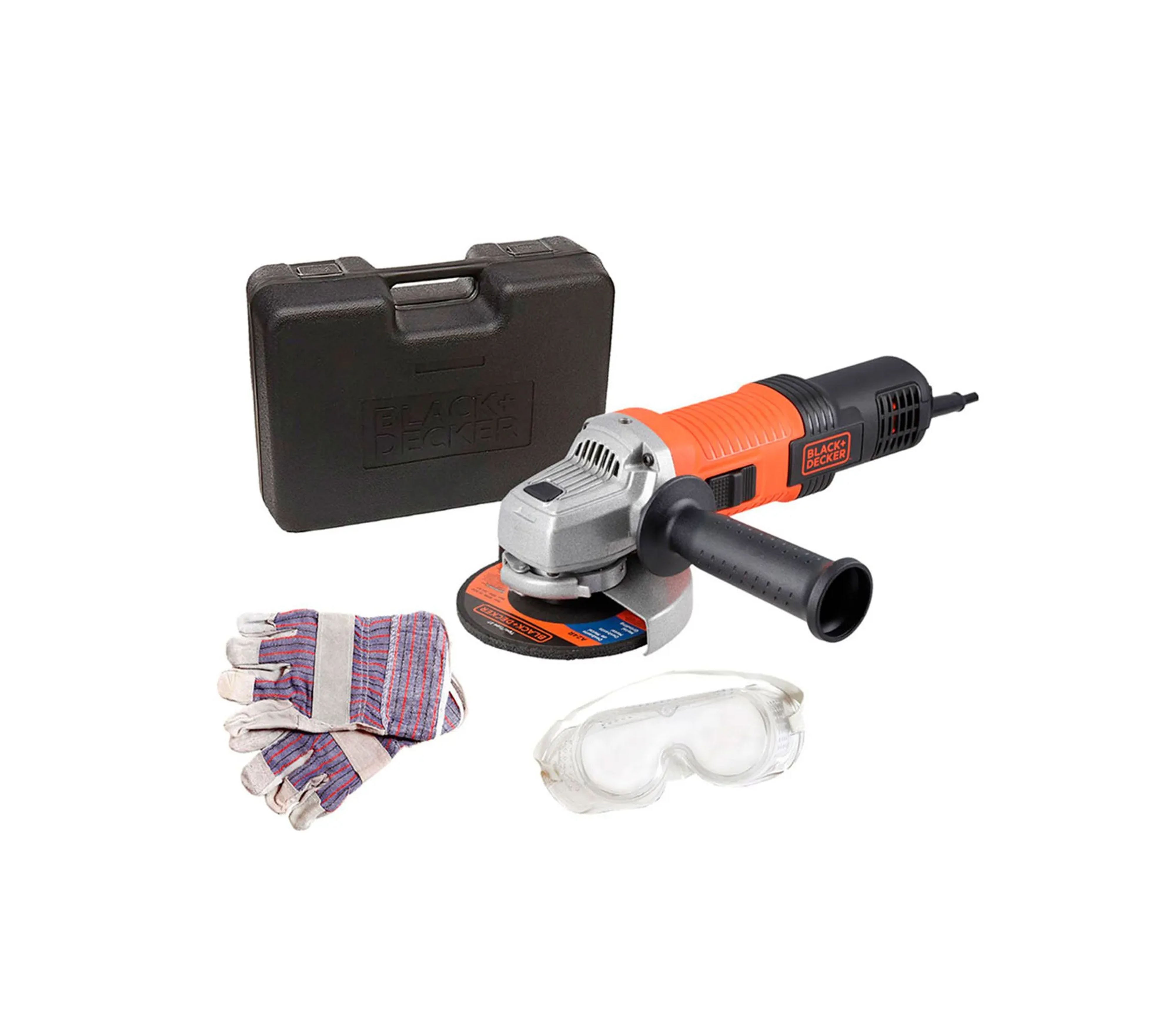 Black & Decker 4-1/2 Inch 920W Angle Grinder with Accessories - Perfect for Metal Cutting, Grinding, and Polishing in Construction & DIY Projects