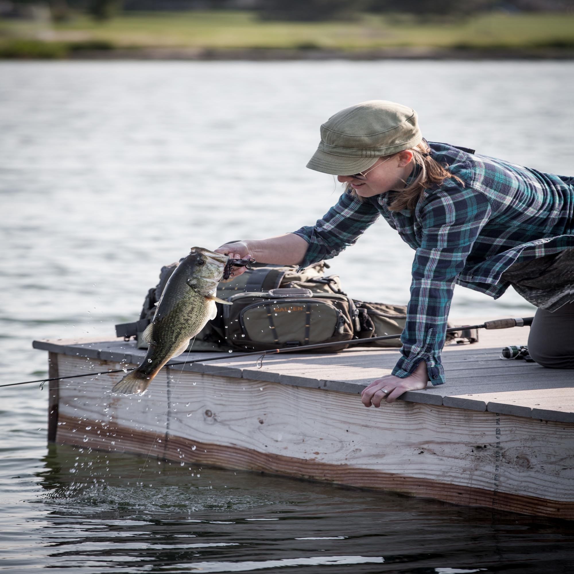 Allen Company Big Horn Fishing Chest Vest with MOLLE Web Gear Lash & Hydration Pocket - Outdoor Fishing Gear for Men - Olive Medium (6346) - Perfect for Fly Fishing, Hiking & Outdoor Adventures