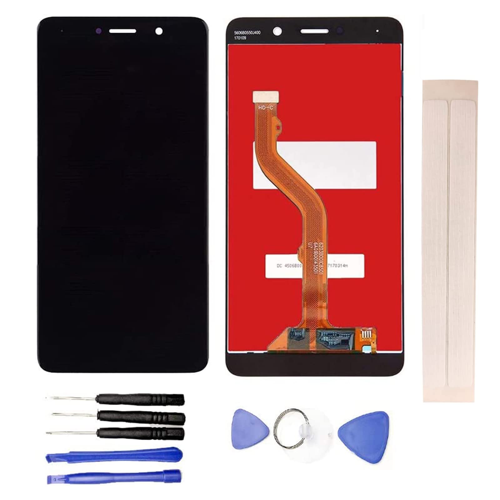 Huawei H1711 Ascend XT2 LCD Display & Touch Screen Digitizer Replacement Kit with Tools - Compatible with TOR-A1, Y7 Enjoy 7 Plus, Y7 Prime 2017 (Black) - Perfect for DIY Phone Repair & Screen Replacement