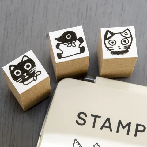 Yumi Kitagishi Small Stamp Set of 3 - Type C for Scrapbooking, Card Making & DIY Crafts