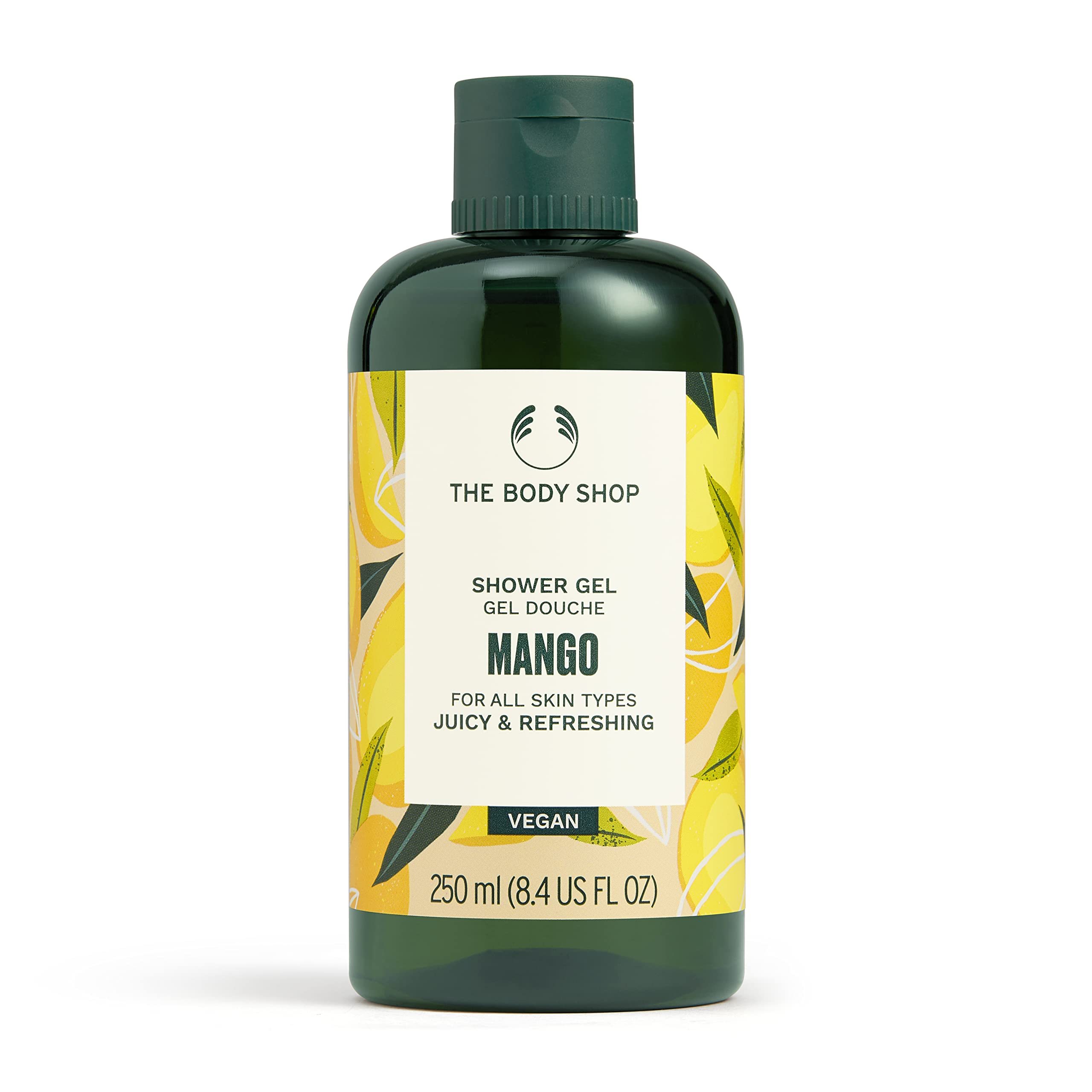 The Body Shop Mango Shower Gel 250ml - Refreshing & Moisturizing Body Wash for Dry Skin - Perfect for Daily Shower & Spa Day at Home