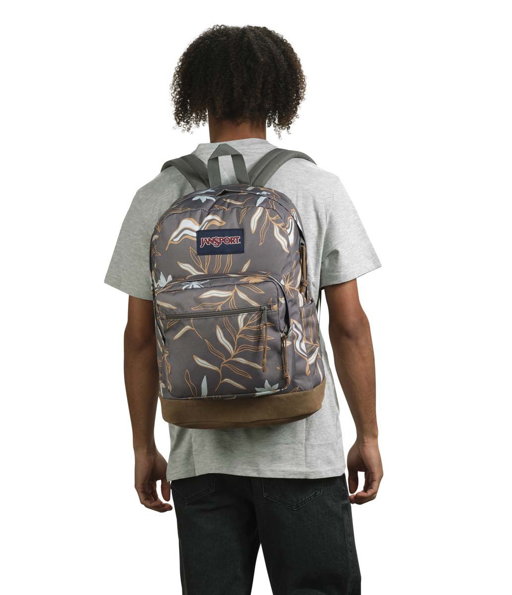 JanSport Right Pack Backpack - Lightweight Laptop Backpack for School, Travel & Work | Vacay Vibes Gray | Perfect for College Students, Commuters & Outdoor Adventures