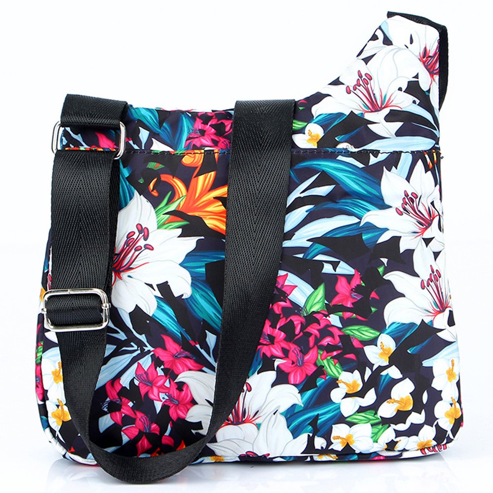 STUOYE Women's Nylon Crossbody Bag with Multiple Pockets - Lightweight Travel Shoulder Purse for Daily Use, Shopping & Outdoor Activities