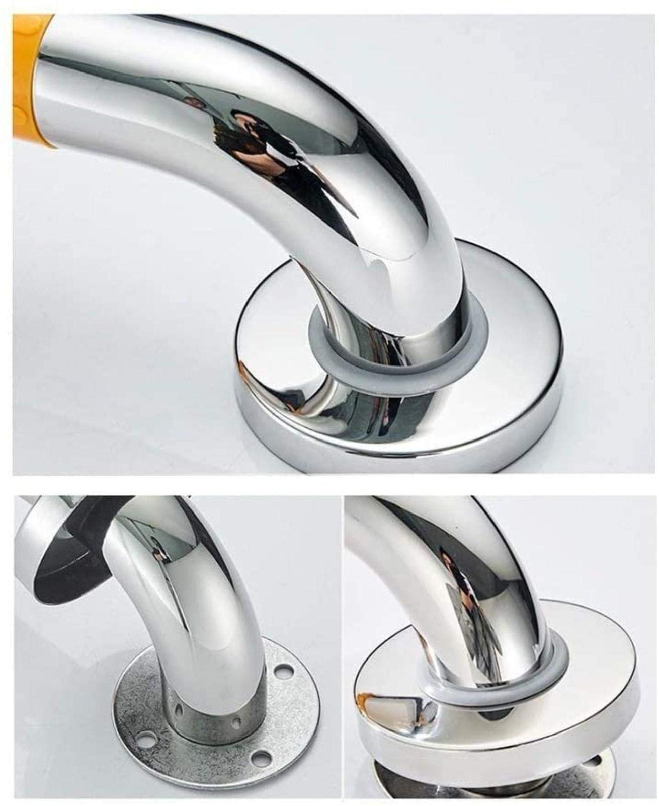 Non-Slip Suction Cup Grab Bar for Bathroom - Safety Support Hand Rail for Elderly, Disabled & Children - Shower & Toilet Assist Handle (Gray) - Perfect for Wet Floors, Slippery Showers & Mobility Assistance