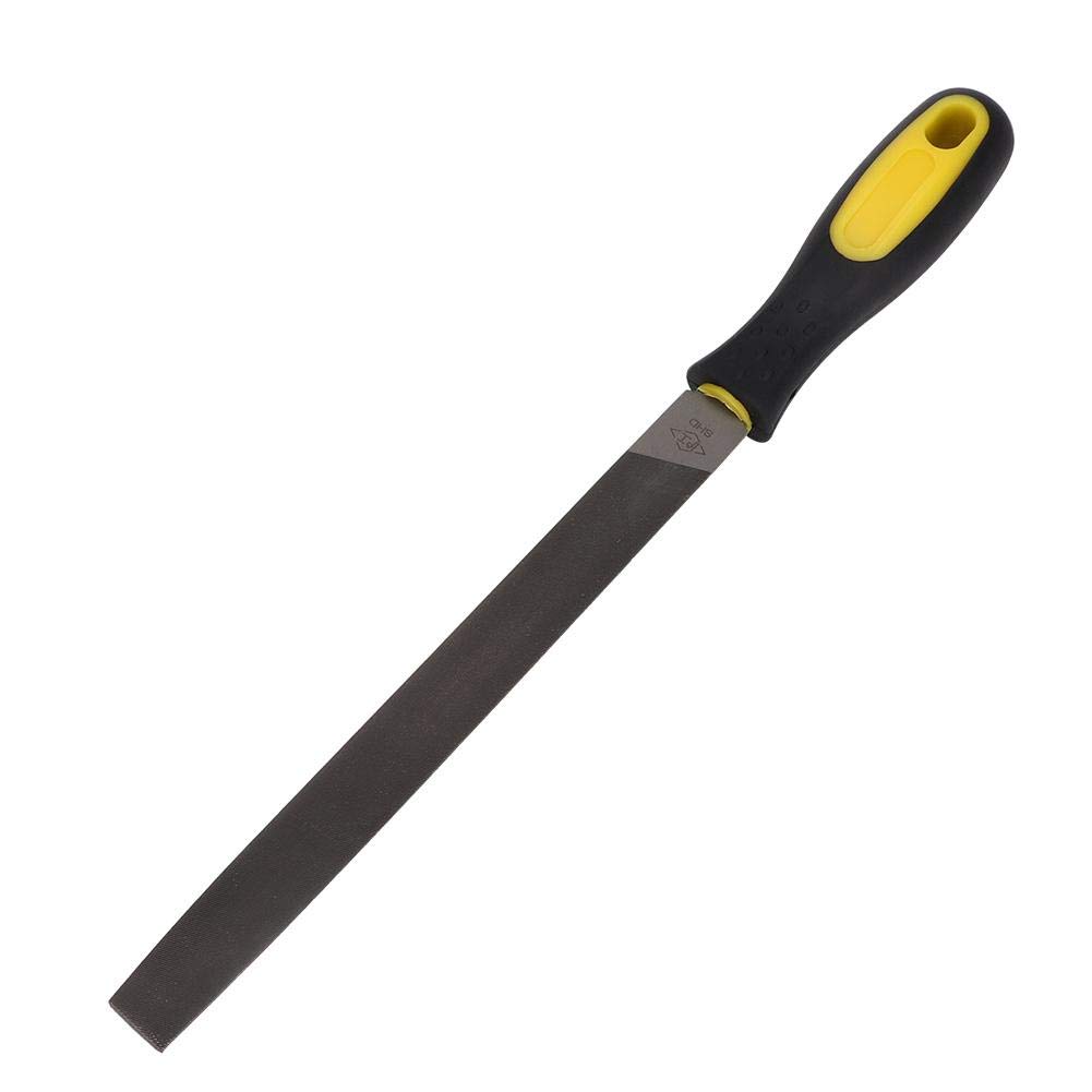 **8 Inch Semi Round Hand Rasp File Set with Rubber Grip - Coarse Metal File Tools for Woodworking, Metalworking & DIY Projects - Perfect for Shaping, Smoothing & Finishing Wood & Soft Metals**