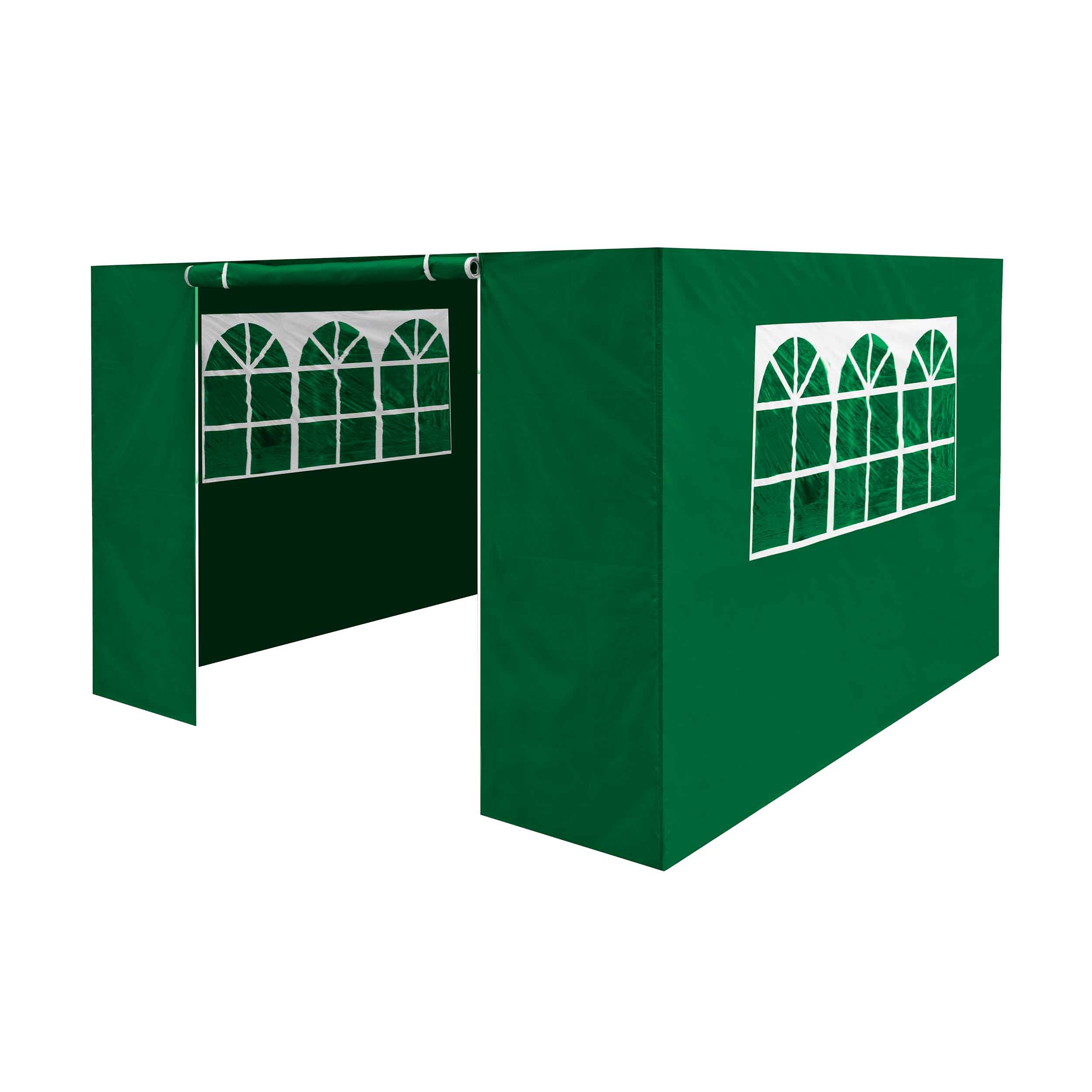 Premium Gazebo Side Walls, Doors & Windows - Fits 2x2m Gazebos, Dark Green (DG144) - Perfect for Outdoor Parties, Weddings & Backyard Events